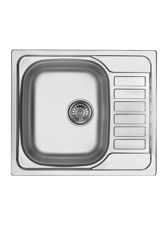 Deante Ένθετος Νεροχύτης Inox Μ50xΠ58cm Γκρι