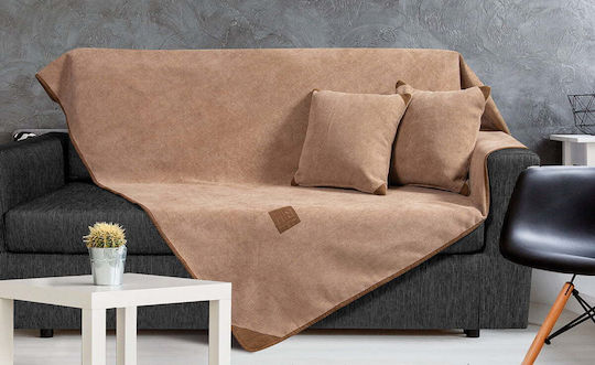 Beauty Home Art 8241 Three-Seater Sofa Throw 180x300cm Beige