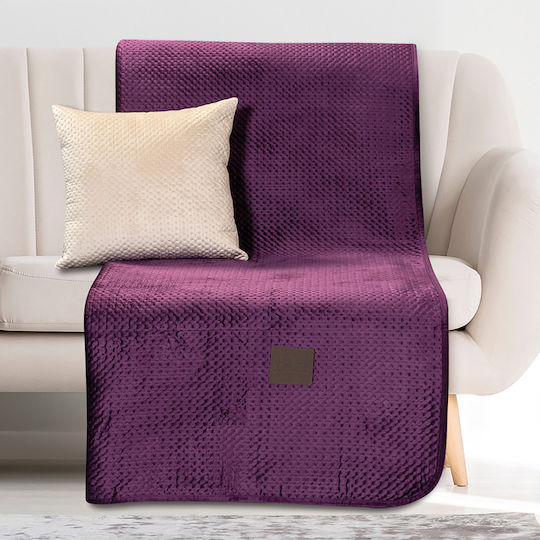 Beauty Home Art 8411 Ριχτάρι Τριθέσιου Καναπέ 180x300εκ. Μωβ