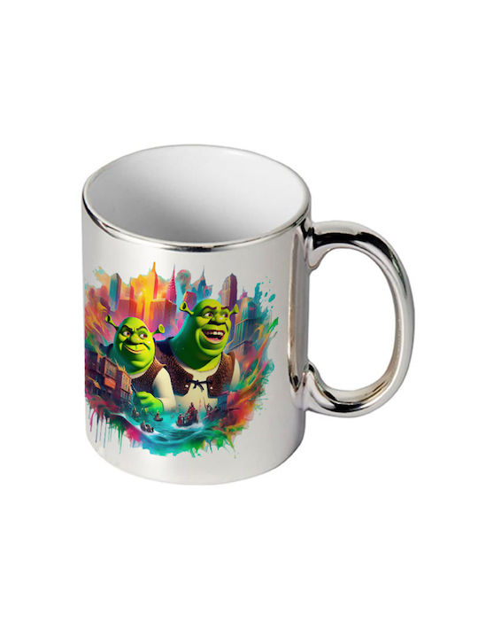 Shrek Tasse Spiegel Silber