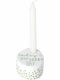 Raeder Porcelain Candle Holder In Green Colour 6cm