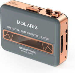 Bolaris Stereo Cassette Player Auto-reverse Model Kobe Blue