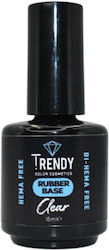 Trendy Color Cosmetics Top & Base Coat Cauciuc 15ml