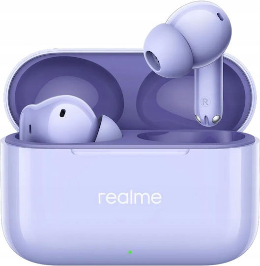 Realme T200 In-ear Bluetooth Handsfree Ακουστικά με Αντοχή στον Ιδρώτα και Θήκη Φόρτισης Dreamy Purple
