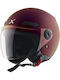 Axor Kioto Motorcycle Helmet Jet DOT 1000gr WH-kioto-BT08-RD