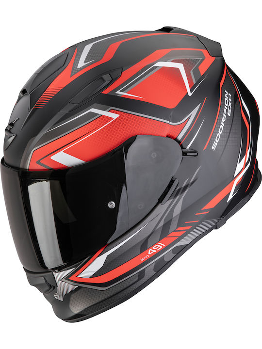 Scorpion Exo 491 Zumo Matt Black/Red Κράνος Μηχ...