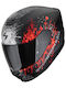 Scorpion EXO-391 Matt Black/Silver/Red Κράνος Μηχανής Full Face ECE 22.06