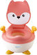 Alista Home Potties Toilet Fox with Lid Pink