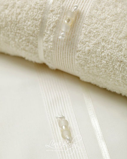 Lina Baby Christening Oilcloths Ecru