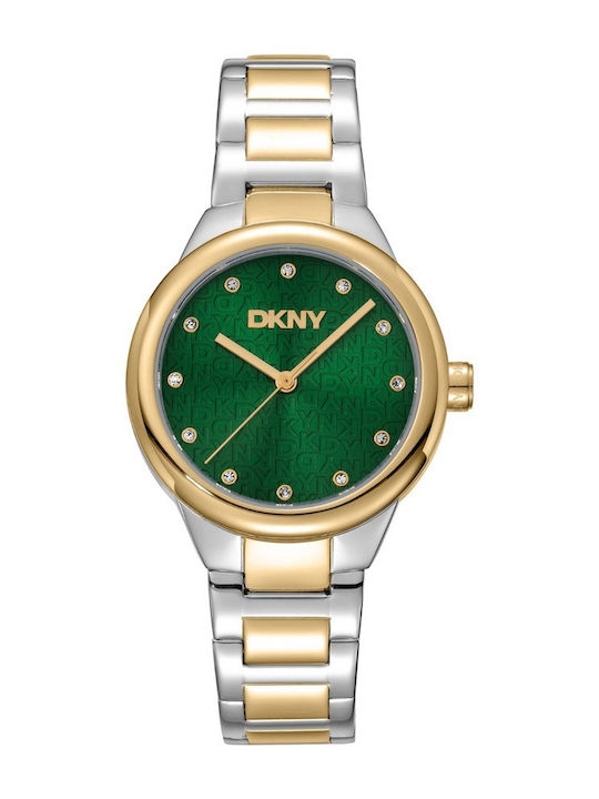DKNY Women's Watch 32mm Battery with Gold Metal Bracelet