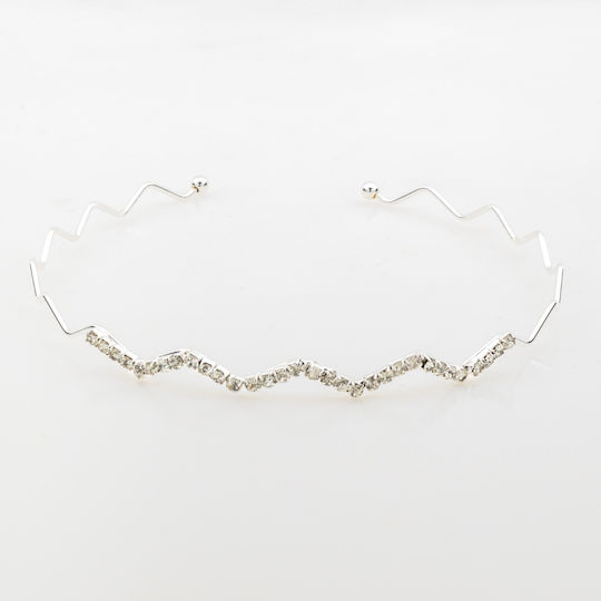 Geometric Sparkle Metallic Zigzag Glam Hair Headband