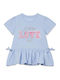 Kids Short-Sleeved Blouse Light Blue Sky