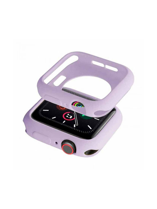 Θήκη Σιλικόνης σε Μωβ χρώμα για Apple Watch Series 45mm