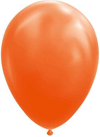 Set of 12 Birthday Latex Balloons Orange 30cm