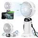 Ventilator Ultra Portabil Aromaterapie Alista Home 3 În 1 De Mână Birou Gât 5 Niveluri Viteză Încărcare USB Durată Baterie 12h Ecran LCD Pliabil Alb