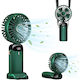 Ventilator Ultra Portabil Aromaterapie Alista Home 3 În 1 De Mână Birou Gât 5 Niveluri Viteză Încărcare USB Durată Baterie 12h Ecran LCD Pliabil Verde