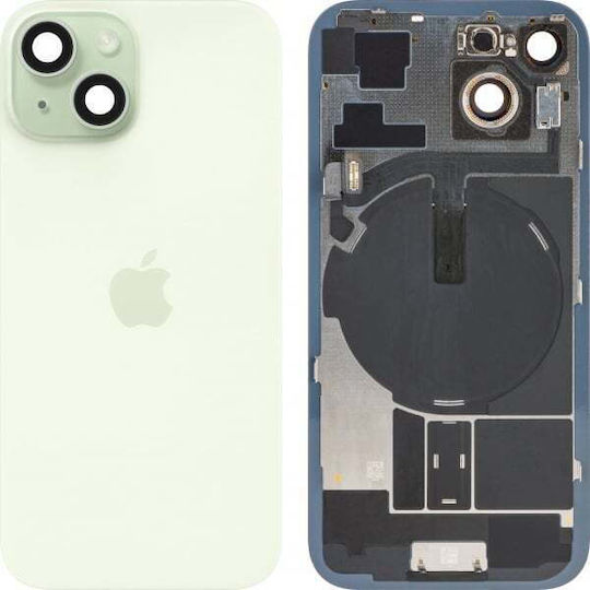 Apple iPhone 15 Akkuabdeckung Grünes Wechselcover