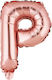 Scrisoare Ρ Folie Rose Gold 40 cm