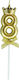 Nummer 8 Kuchenkerze Kronen Design Gold Alista ...