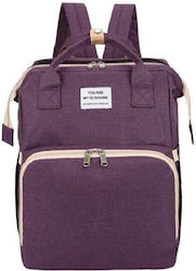 Alista Home Backpack Diaper Bag Purple 42x32x22cm