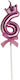 Nummer 6 Kerze Alista Home Krone Schleifen-Desi...