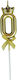 Nummer 0 Kuchenkerze Krone Design Gold Alista H...