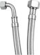 High Pressure Spiral Hose Angular Connection 8-Strand Cherouvim 02322 Θ1 2χθ1 2 40cm Silver Matte Inox