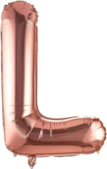 Buchstabe L Folie Jumbo Roségold 80cm