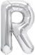 Buchstabe R Folie Silber 40cm