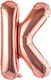 Buchstabe K Folie Jumbo Rose Gold 80cm