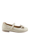 Kinder Pumps & Ballerinas mit Bügel- und Schleifenverschluss Cremé AK26-12