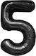 Anzahl 5 Folien Jumbo Schwarze 80cm