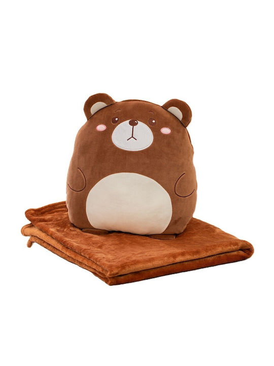 Alista Home Pătură 100% Bumbac Maro Cu Animal 100x170cm