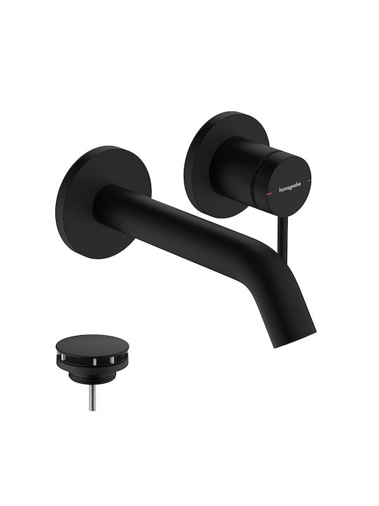 Hansgrohe Eingebaute Wasserhähne Mixer & Mundstück-Set für Waschbecken Schwarz