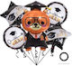 Set 5 Baloane Absolvire Folie Negre Jumbo 70 cm