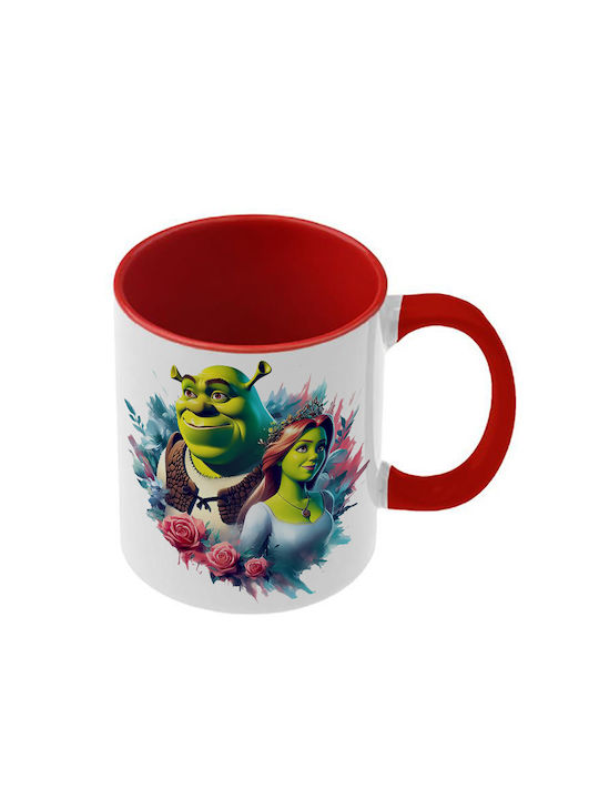 Shrek Tasse Rote Griff Innen