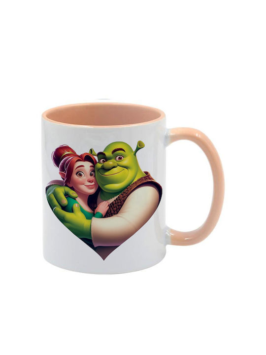 Shrek Tasse Beige Mit Griff Innen