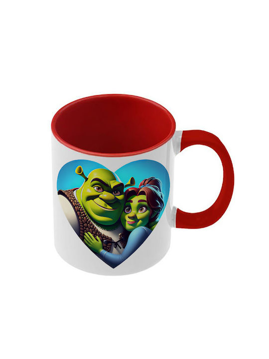 Shrek Tasse Rote Griff Innen