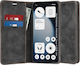 Wallet Piele Artificială / Piele Neagră (Nothing Phone (3a) Lite)