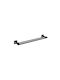 Conset Double Wall-Mounted Bathroom Rail with Screws Black