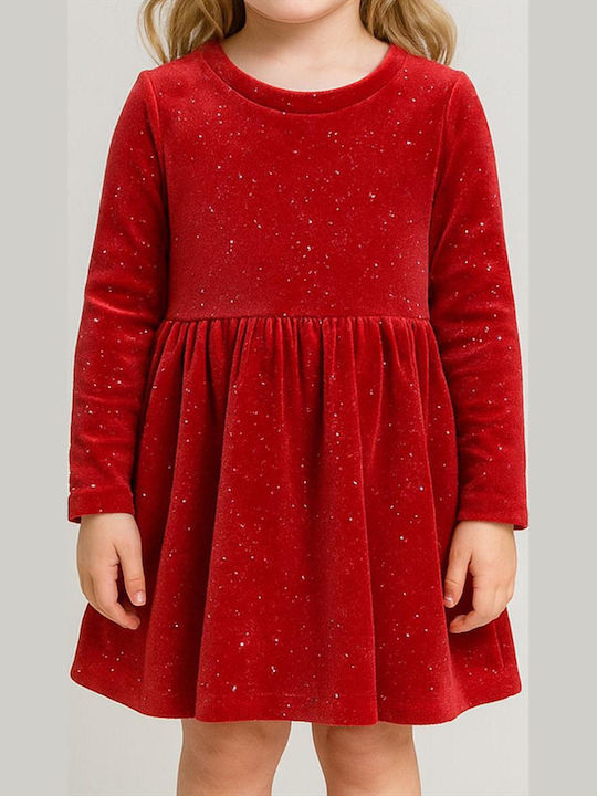 Rochie Fete Mânecă Lungă Roșie