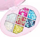 Glitter Palette Alista Home Variant 1 7 Shades Body Hair 50 G Waterproof 9.8 X 6.8 Cm Multicolor