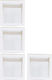 Set 4 Cutii Pentru Baloane Alista Home Model Simplu Tematică Zi De Naștere Cuburi Decorative Din Plastic Accesorii Pentru Petreceri Diverse 30 X 30 Cm Contur Alb Transparent