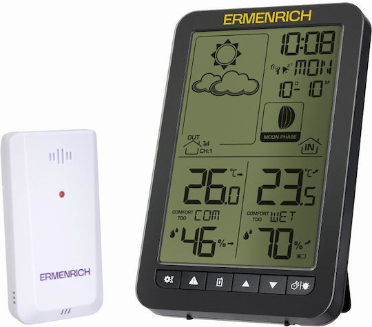 Ermenrich 86033 Wireless Digital Tabletop Weather Station