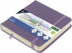 Sketchbook 12 X 12cm Heather Purple 140gr 160σε...