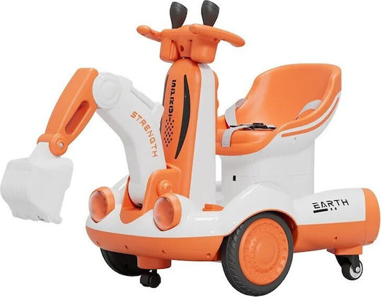 Excavator Electric Pentru Copii 6 Volți Portocaliu Pentru 2+ Ani