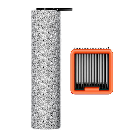 Set 1 X Rotating Mop Brush + 1 X Hepa Filter Compatible Uwant D600 Vertical Vacuum Cleaner Gray