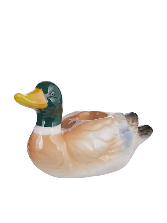 Butlers Duck Κηροπήγιο Κεραμικό σε Μπεζ Χρώμα 16x7x9εκ.