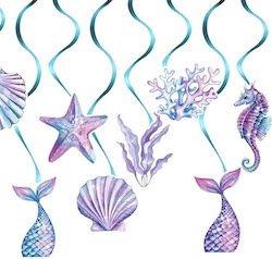 Set 8 Decorațiuni Pentru Petreceri Sirenă Alista Home Colecția Sirenă Panglici Incluse Multicolore