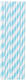 Set 25 Straws Alista Home Paper 20 Cm Striped Pattern White Blue